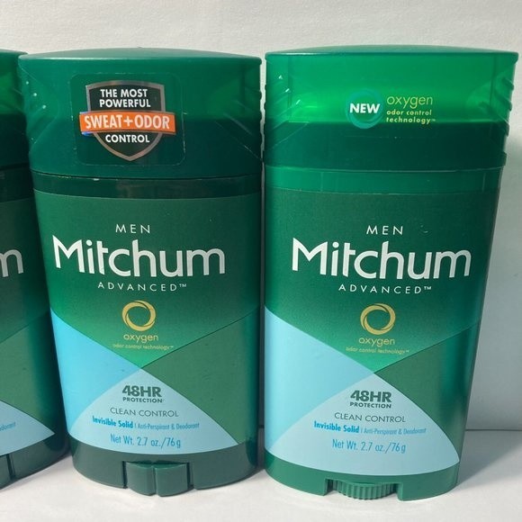 Mitchum Clean Control Invisible Solid Antiperspirant Deodorant 5 Sticks Oxygen - Picture 2 of 16
